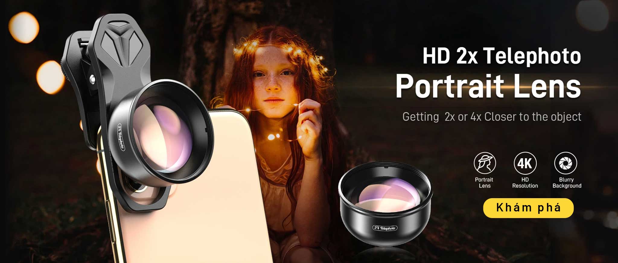 Lens Telephoto cho điện thoại