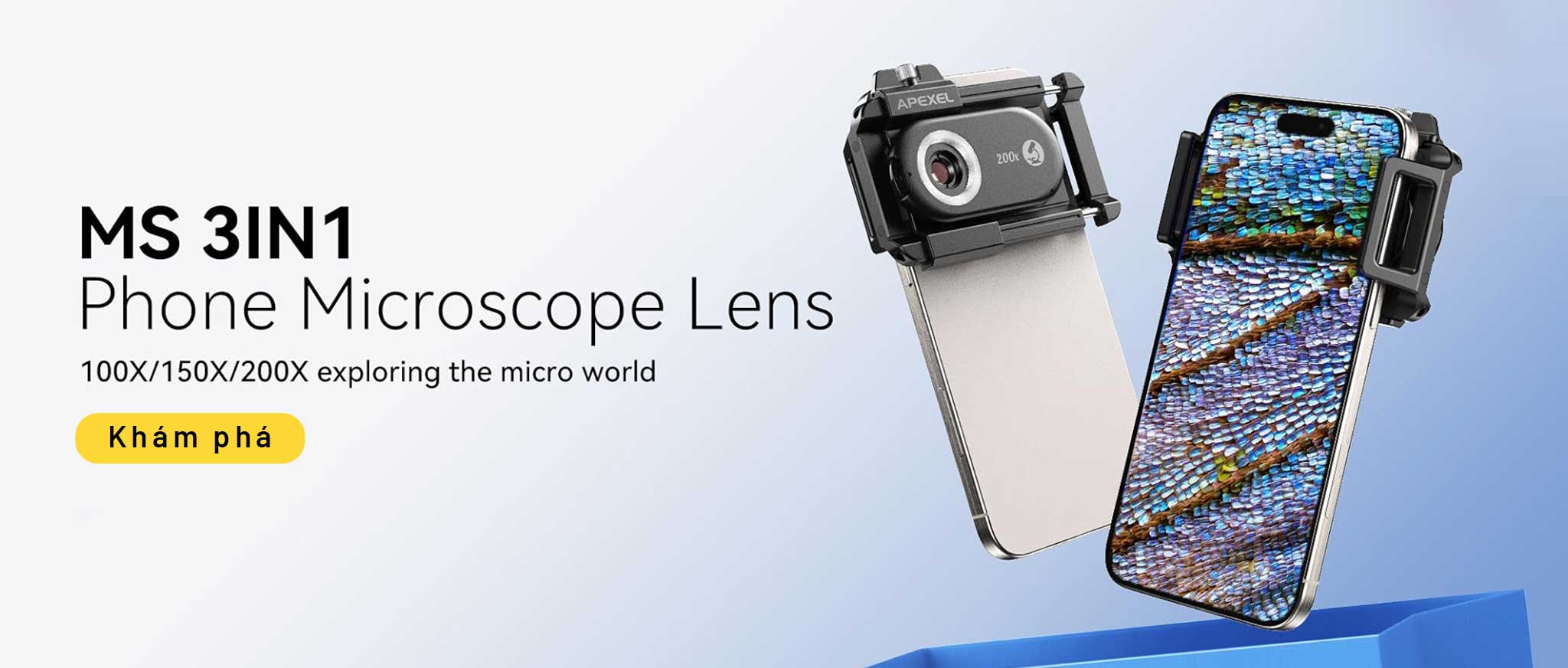 Lens microscope cho điện thoại