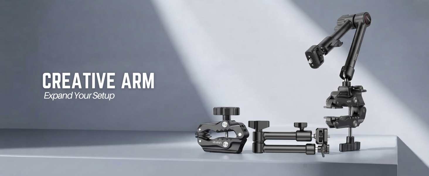 Magic Arm mở rộng phụ kiện cho máy ảnh Studio