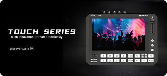 Bàn trộn tín hiệu Video Switcher Cinetreak Touch S Hỗ trợ 4 HDMI and 4 SDI Input chính hãng
