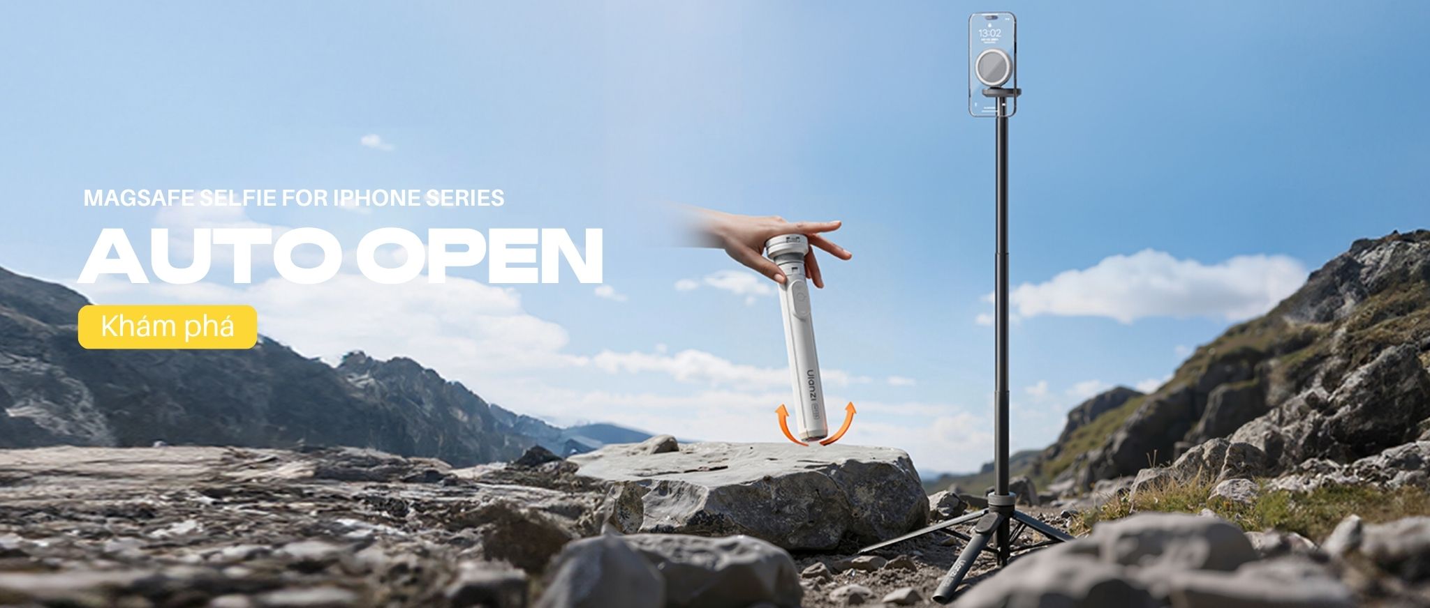 Chân máy ảnh tự bung Auto Open Setup 1 Giây Vlog nhanh